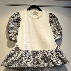 Hyacinth House peplum puff sleeve top